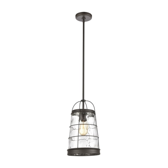 Elk Home 9-Inch Wide Azaria Pendant, Transitional, Oil Rubbed Bronze