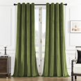 thumbnail image 1 of Smiletime Cortinas De Terciopelo Verde De 84 Pulgadas De Largo Con Ojales, Aislamiento Térmico, Súper Suaves, Privacidad, Reducción De Ruido, Bloqueo De Luz, Cortinas De Terciopelo Para Sala De Estar,, 1 of 1
