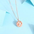 thumbnail image 2 of Total 0.6 Carat Moissanite Pendant Necklace Women's Diamond Necklace 18K Rose Gold Lab Diamond Pendants Necklaces for Women Moissanite Necklace Lab Women's Diamond Necklace, 2 of 6