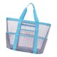 thumbnail image 5 of Bolsa de playa de malla para mujer, juguetes para piscina, natación, gimnasio, artículos esenciales para vacaciones, para ir al trabajo o acampar. Azul rosa, 5 of 9