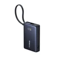 thumbnail image 4 of Baseus 10000mAh Power Bank,45W Portable Charger with Built-in USB-C Cable 3-Output LED Display, Fast Charging External Battery Pack Picogo Powerbank, Black, 4 of 9