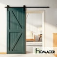 thumbnail image 2 of Homacer 5-in-1 Design 36'' W x 84'' H x 1-3/8'' D Solid Wood Barn Door, Finished and Unassembled, with Pre-drilled Holes for Easy Assemble and Pre-routed Groove, Interior Only (Royal Pine), 2 of 8