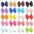 thumbnail image 3 of Ribbon Hair Bow with Alligator Clip for Girls, 20 Pcs lot With Stay Put Hair Clips, 3 of 8