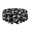 thumbnail image 5 of Pioneer Flower Floral Print Pattern Round Tablecloth 60"x60",Wrinkle Wipeable Table Cloth for Kitchen Dining Room Picnic Patio Party, 5 of 6