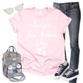 thumbnail image 5 of Bump's First Mother's Day Shirt, Pregnancy Announcement Shirt, Pregnancy Gift, Baby Reveal, New Mom Shirt (Pink, 4X Large), 5 of 7