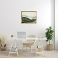 thumbnail image 4 of Stupell Industries Misty Mountain Range Atmospheric Landscape Watercolor Painting Metallic Gold Framed Floating Canvas Wall Art, 24x30, by JJ Design House LLC, 4 of 5