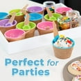 thumbnail image 6 of Ice Cream Bowls and Spoons - Ice Cream Cups for Birthday Party Decorations, Ice Cream Party Favors, Ice Cream Party Decorations, Ice Cream Sundae Bar Supplies, Set of 12 Vibrant Colors, 6 of 7