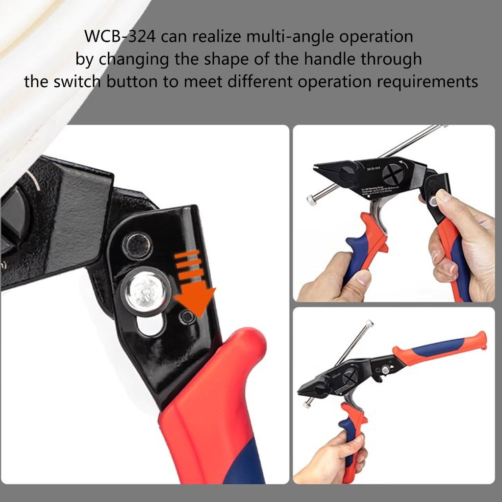 MOMOJIA Effective Steel Cable Tie Guns Metal Zips Tie Tightener Tensioning Cutting Tool