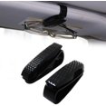 thumbnail image 1 of Paquete de 2 soportes para gafas de sol para coche, soporte para gafas de sol con clip para tarjeta de boleto, 1 of 1
