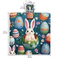 thumbnail image 2 of Easter Canvas Picnic Blanket Waterproof Foldable Outdoor Mat for Beach Camping, Portable, and Washable - Large Size, Family and Friends Gatherings, 2 of 6