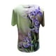thumbnail image 4 of Puntoco Tallas grandes Mujer Manga corta Impreso Cuello en V Tops Camiseta Blusa Puntoco Puntoco-2361, 4 of 5