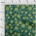 thumbnail image 1 of oneOone Polyester Lycra Fabric Leaves & Floral Artistic Printed Craft Fabric BTY 56 Inch Wide, 1 of 1