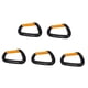 thumbnail image 2 of Mosquetones de escalada de aleación de aluminio, 5 uds., 12KN (2697 libras), Clips de mosquetón de anillo en D resistentes para acampar, senderismo, exteriores, negro y dorado YUNYI BRAND  Deportes, 2 of 8