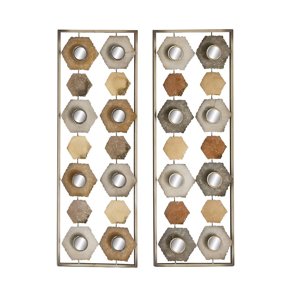 Exceptional Metal Mirror Wall Panel 2 Assorted
