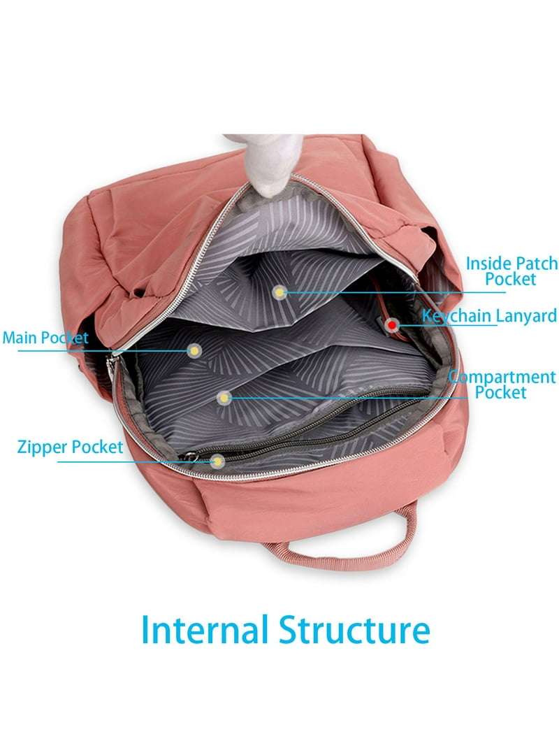 Deago Small Nylon Backpack, Waterproof Lightweight Daypack  display picture 3