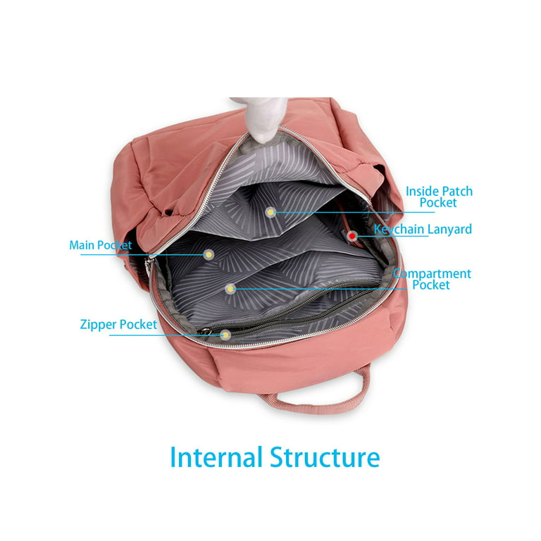 Rond en rond lezing uitvegen Deago Small Nylon Backpack Waterproof Mini Casual Lightweight Daypack Travel  Bag for Women and Girls (Gray) - Walmart.com