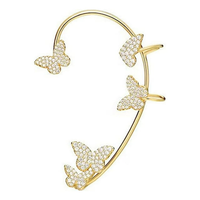 Qarigey Elegantes aretes de plata para mujer: exquisitos y atemporales, con clase, con estilo de estrella, sin orificios para los oídos, Type3 NO3