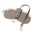 thumbnail image 4 of Protective Eyewear Case Soft Faux Leather Glasses Bag Sunglasses Case Holder Portable Eyewear Organizer with Keychain Hook Lightweight for Friends, 4 of 8