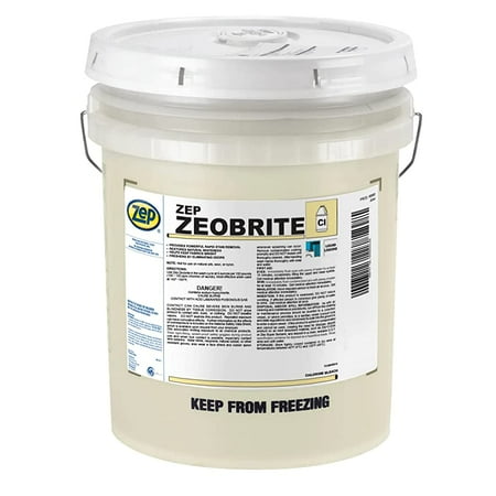Zep ZEOBRITE Liquid Chlorine Bleach - 5 Gallon (Each) 86835 - Concentrated Commercial Formula That Renews The Brightness and Whiteness of Fabric While Eliminating Odors