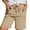 Khaki, variant on Blmnix Bermuda Shorts Shorts Women Running Linen Shorts Shorts High Yellow Oversized Cotton Shorts for Woman,S