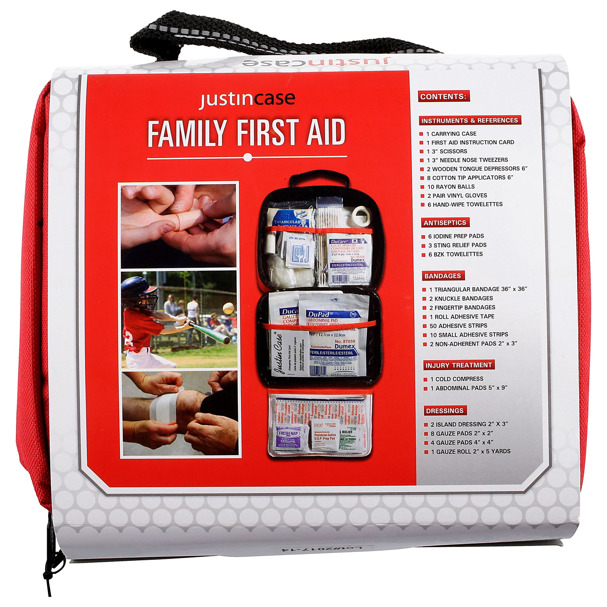 Justin Case 131-Piece Family First Aid Kit with Carrying Case