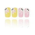 thumbnail image 7 of 24 Pieces French Tip False Nails Square Rabbits Press on Nails Manicure Nails Art Easy Application for Women and Girls, 7 of 7