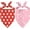 -, variant on Valentine''s Day Dog Bandana, 2 Pack Adjustable Holiday Party Birthday Pets Valentine Day Bandana Mother''s Day Triangle Bibs Cat Scarf Set