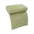 thumbnail image 2 of Cooling Blanket, Throw Blanket, Loetky Summer Blanket Bed Blanket Skin Friendly Plain Print Washed Cotton Bed Blanket Cool Comforter Hot Sleeping Summer Comforter Ventilated Comforter Green 180*200Cm, 2 of 8