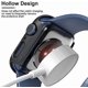 thumbnail image 4 of 2 Pack Hard Case Compatible for Apple Watch SE/Series 6/5/4 44mm with 9H Tempered Glass Screen Protector, [Touch Sensitive] [Full Coverage] Slim Bumper Protective Cover for iWatch 44mm (Black, 44mm), 4 of 5
