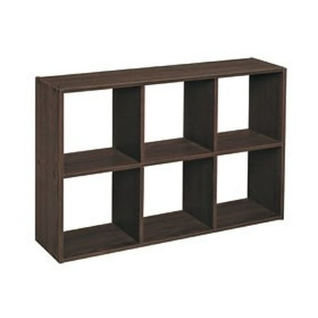 CLOSETMAID Mini 6-Cube Organizer, Espresso