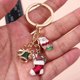 thumbnail image 3 of LLavero de Navidad de esmalte lindo, campana, ciervo, muñeco de nieve, llaveros para decoración de bolso, regalo DIY, colgantes de joyería, accesorios, 3 of 4