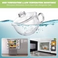 thumbnail image 5 of 16 oz Clear Glass Cereal Bowl with Handle & Lid, 500ml Microwave Safe Soup Bowl for Oatmeal Yogurt Dessert & Breakfast, 5 of 6