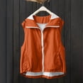 thumbnail image 6 of HAiming Plus Size Athletic Vest for Women Sleeveless Zip up Collared Casual Shirts with Pockets Going out Tee, 6 of 8