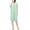 DS4301 Green, variant on Women's Sleeveless Pearl Snap Button Floral Duster Nightgown Lounger Robe G168 (Blue, 3XL)