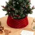thumbnail image 4 of Shangren Collier de Sapin de Noël Rond Décoration Maison Ferme Base Décorative Support Rouge, 4 of 8