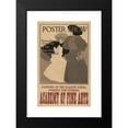 thumbnail image 2 of Maxfield Parrish 16x24 Black Modern Framed Museum Art Print Titled - Poster Show, Pennsylvania Academy of the Fine Arts, Philadelphia (1896), 2 of 5