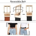 thumbnail image 3 of AWAYTR Women Belt Reversible Leather Belt - Two Color-in-One Belt for Casual Jeans Dress, 3 of 12