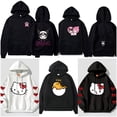 thumbnail image 2 of Sanrio-sudaderas con capucha para mujer, ropa con estampado de Kuromi de dibujos animados, suéteres de manga larga, Tops de moda Y2k, Harajuku, Primavera, 2 of 3