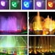 thumbnail image 5 of Luz LED subacuática RGB de 10 W y 12 V | Lámpara sumergible con 16 colores cambiantes y control remoto | Resistencia al agua IP67 para piscinas, fuentes, acuarios y estanques de jardín | Iluminación, 5 of 8