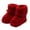 Red, variant on Huyun Unisex Baby Newborn Knitting Lace Crochet Shoes Buckle Shoes Stylish Footwear for Boys Girls,Pink,0-6M,Baby