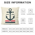 thumbnail image 5 of JRXY  Nautical Pillow Covers, Nautical Throw Pillows for Couch, Anchor Decor, Coastal Pillow Covers, Nautical Outdoor Decor White, 5 of 5