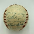 thumbnail image 6 of Mickey Mantle 1955 All Star Game Team Signed National League Baseball JSA COA, 6 of 8
