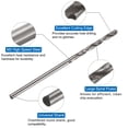 thumbnail image 4 of Juego de brocas y machos Uxcell, macho de rosca de 2-56 UNC y broca de 1.8mm, 4 of 7