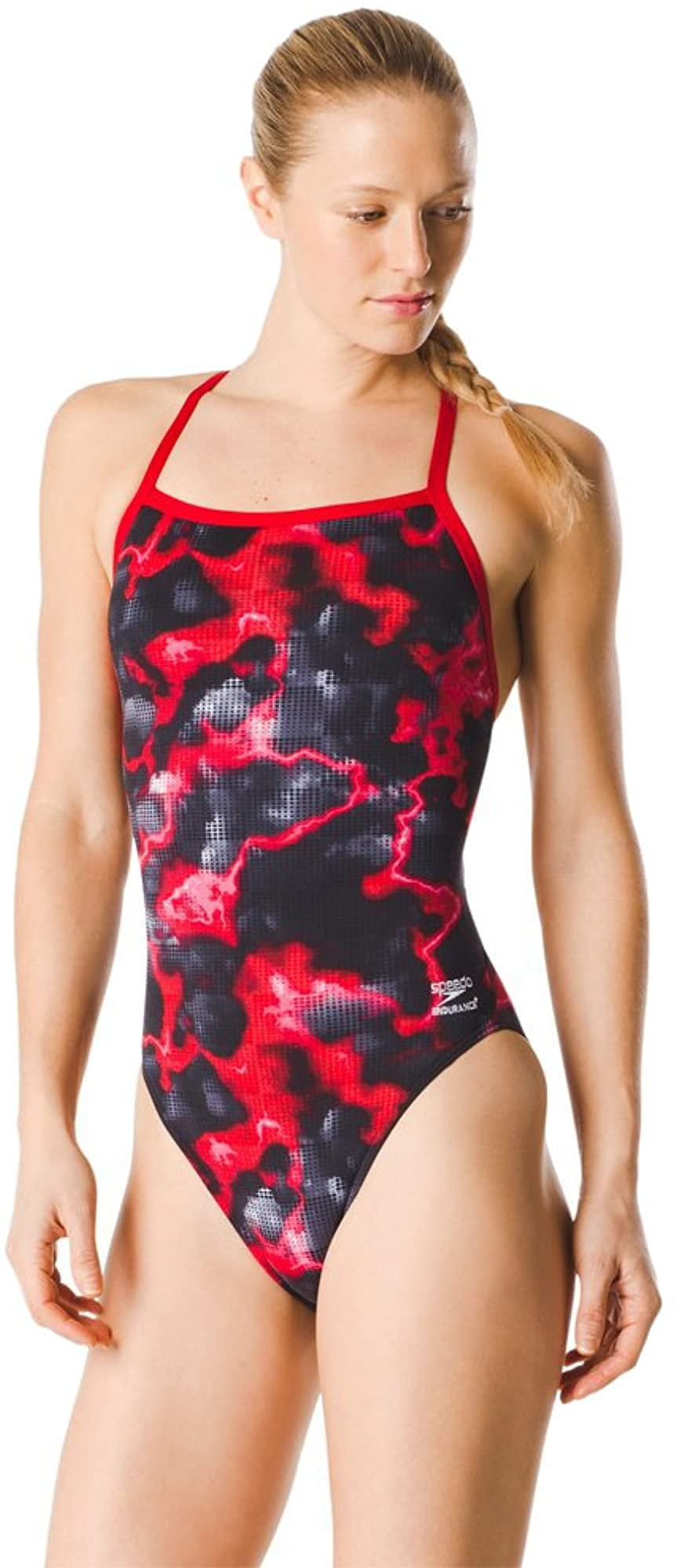 Speedo Women's Swimsuit One Piece Endurance The One Printed Team Colors 