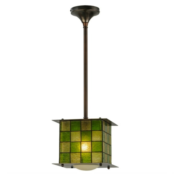 Meyda Tiffany - 15539 - One Light Mini Pendant - Utopia - Mahogany Bronze-95pack