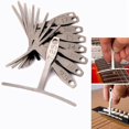 thumbnail image 5 of 9pcs Stainless Steel Understring Radius Gauge For Guitar Bass Setup Luthier Tool, 5 of 5
