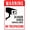 Warning Sign 1, variant on 24Hr Video Surveillance Metal Aluminum Sign, 8"x12" Weather Resistant Weatherproof Decor, Indoor Outdoor Security