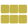 thumbnail image 2 of Disketp Banana A Funny Coasters,6 Pcs Leather Coasters with Holder, Perfect Housewarming Hostess Gifts,Protect Furniture from Water Marks Scratch and Damage,Square, 2 of 7