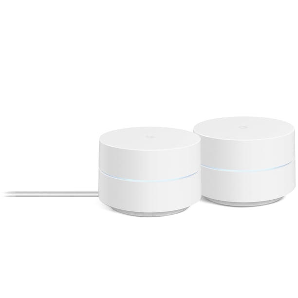 Google WiFi - AC1200 - Sistema WiFi de Malla - Enrutador WiFi - Cobertura de 3000 Pies Cuadrados - Paquete de 2