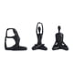 thumbnail image 1 of Colección de 3 estatuas de yoga para mujeres, recuerdo de resina nórdica, artesanía de yoga. Negro, 1 of 9
